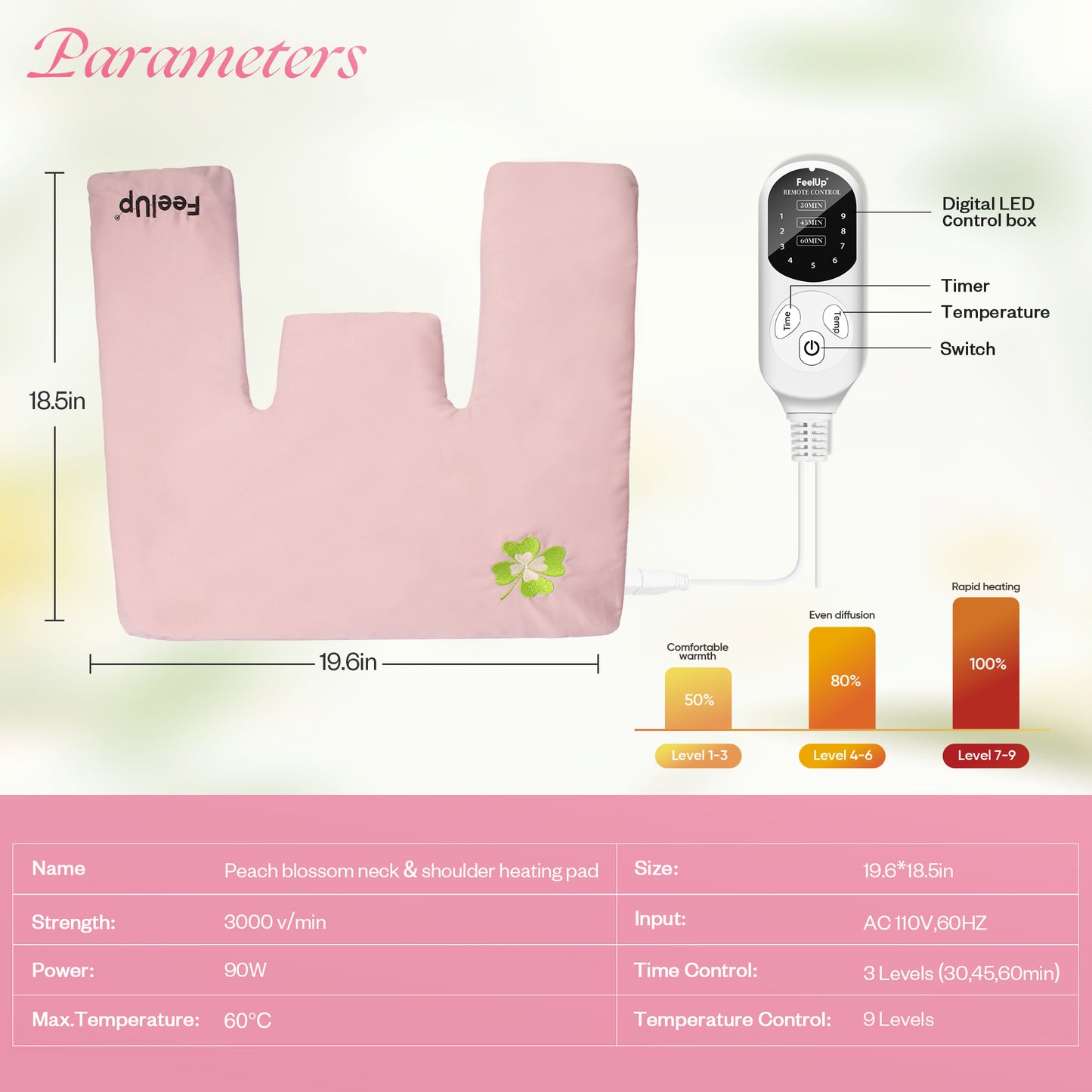 Feelup Heating Pad for Neck and Shoulder